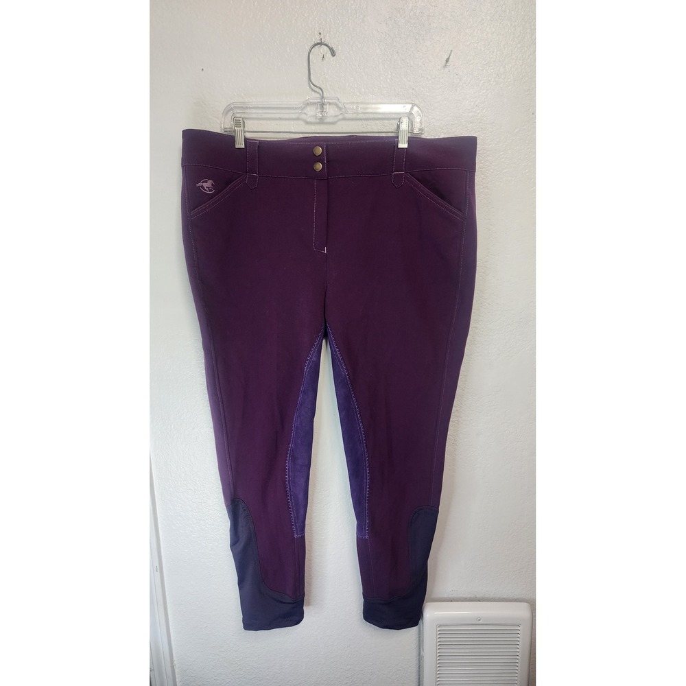 Piper‎ Equestrian Breeches Women 40R Purple Excellent